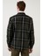 Pamuklu Ekoseli Slim Fit Düğmeli Yaka Gömlek Erkek Gömlek CF23W114653 5