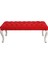 Kont Kapitoneli Kırmızı Bench Puf 120CM 1