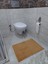 Banyo Paspası Kaymaz Taban Welsoft Ayak İzli Sütlü Kahve 50x70 cm 3'lü 1