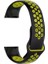 Fitbit Charge 3 Için Large Beden(L Sıze) Delikli Kordon Siyah Sarı 1