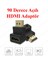 90 Derece HDMI Dirsek Adaptör HDMI Erkek /Dişi L Çevirici 2