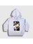 Unisex Çocuk Beyaz Jotaro Kujo V2 Anime Jojo Kapüşonlu Sweatshirt 1
