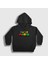Unisex Çocuk Siyah Logo Oyun Super Mario Kapüşonlu Sweatshirt 1