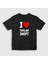 Unisex Çocuk Siyah I Love Taylor Swift T-Shirt 1