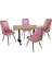Çipa Laminat - Çırağan Masa Takımı - Pembe 1