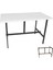 Capella Werzalit Mutfak Masası 70X120 (Esb-Siyah) - Beyaz 1