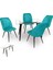 Dilara Cam - Nilüfer Masa Takımı - Turkuaz 1