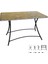 Modern Katlanır Werzalit Tabla Masa (70X120) - Brownie Mermer 1