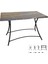 Modern Katlanır Werzalit Tabla Masa (80X120) - Royal Mermer 1