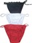 Kadın Fantazi Dantelli Bikini Külot A-00082 (3 Paket) - Kırmızı - Tek Ebat 2