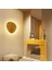 Iç Ahşap Duvar Lambası, Yaratıcı Basit Modern Stil, Düzensiz Oval, Küçük Boyutlu 4