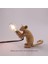 Seletti Morden Fare Masası Lambaları LED Başucu Masa Lambası Ev Yatak Odası Için Dekorasyon Art Deco Sıçan Gece Işıkları Ab / Au / Abd / Ingıltere Fiş (Gold)(Yurt Dışından) 2