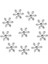 20X Kristal Kar Tanesi Scrapbooking Süslemeleri Noel Kartı Topper 14 mm (Yurt Dışından) 3