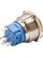 25B-P1Z-E 25MM Düz Anahtarlı Işıklı Metal Buton - Sarı 2