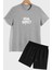 Sırt Baskılı Şort T-Shirt Eşofman Takımı 2