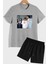 Müslüm Baskılı Şort T-Shirt Eşofman Takımı 1