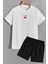 Sırt Baskılı Şort T-Shirt Eşofman Takımı 2