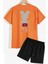 Sırt Baskılı Şort T-Shirt Eşofman Takımı 1