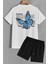Sırt Baskılı Şort T-Shirt Eşofman Takımı 1