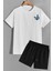 Sırt Baskılı Şort T-Shirt Eşofman Takımı 2