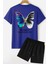 Butterfly Sırt Baskılı Şort T-Shirt Eşofman Takımı 1