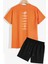 Sırt Baskılı Şort T-Shirt Eşofman Takımı 2