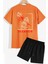 Sırt Baskılı Şort T-Shirt Eşofman Takımı 1