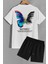 Butterfly Sırt Baskılı Şort T-Shirt Eşofman Takımı 1