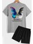 Butterfly Sırt Baskılı Şort T-Shirt Eşofman Takımı 1