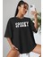 Spooky Baskılı Oversize Tasarım Tshirt 1
