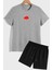 Sırt Baskılı Şort T-Shirt Eşofman Takımı 1