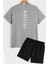 Sırt Baskılı Şort T-Shirt Eşofman Takımı 2