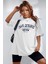 Letter Graphic Oversize Tasarım Tshirt 3