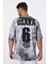 R-5653 Bisiklet Yaka Arkası Osaka Baskı Detaylı Batik T-Shırt 5