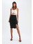 Basic Yırtmaçlı Midi Kalem Etek Y6466AZ22AU 3