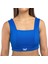 Kadın Kalın Askılı Spor Sütyeni Atlet Esnek Crop Top - Eternity Mavi 1