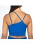 Kadın Ince Askılı Spor Sütyeni Atlet Esnek Crop Top - Eternity Mavi 2