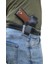 Colt 1911 Için Gerçek Deri Belt Maşalı Tabanca Kılıfı - Sağ El Için - Siyah 4