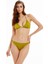 Lazer Kesim Yağ Yeşili Üçgen Bikini Takımı 1