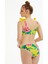 Sarı Çiçek Desenli Büstiyer Bikini Takımı 2