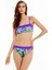 Mor Desenli Straplez Bikini Takımı 1