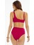 Mürdüm Tek Omuz Tokalı Bikini Takımı 2