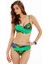 Yeşil Yapraklı Fırfırlı Kaplı Bikini Takımı 1