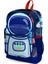Kids Dört Bölmeli Okul Sırt Çantası Saks Mavi Astronot Desenli 23724 2