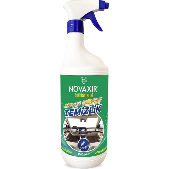 Novaxir Araç İçi Detay Temizlik, Antibakteriyel , 1Litre Koltuk, Kokbit, Tavan
