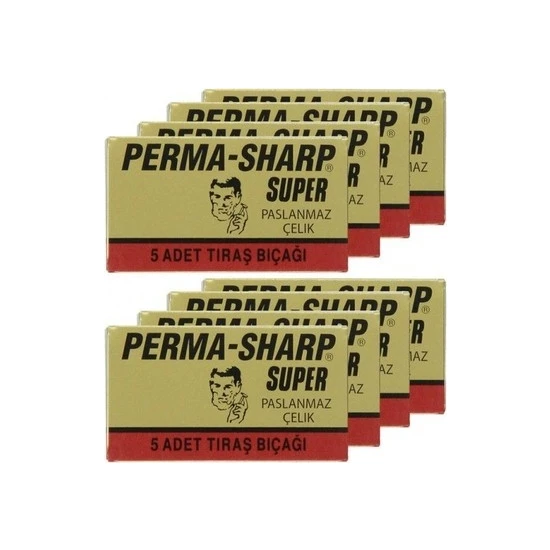 PERMA SHARP Gillette Perma-Sharp 5'li Traş Jileti 20 Paket