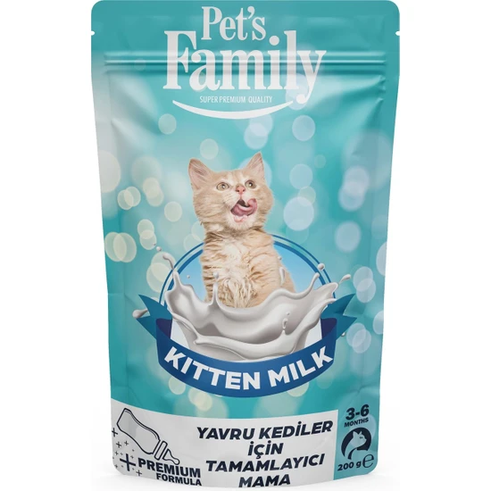 Pets Family Kedi Süt Tozu 200 Gr