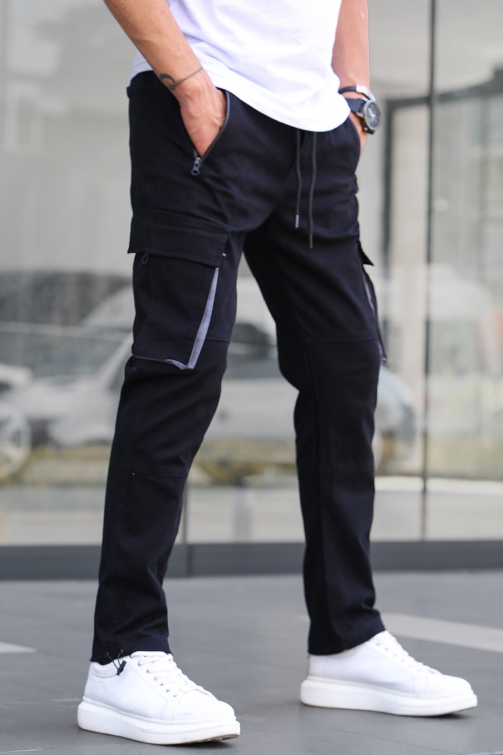 Madmext Açık Yeşil Kargo Cep Jogger Pantolon 5791 görsel 4