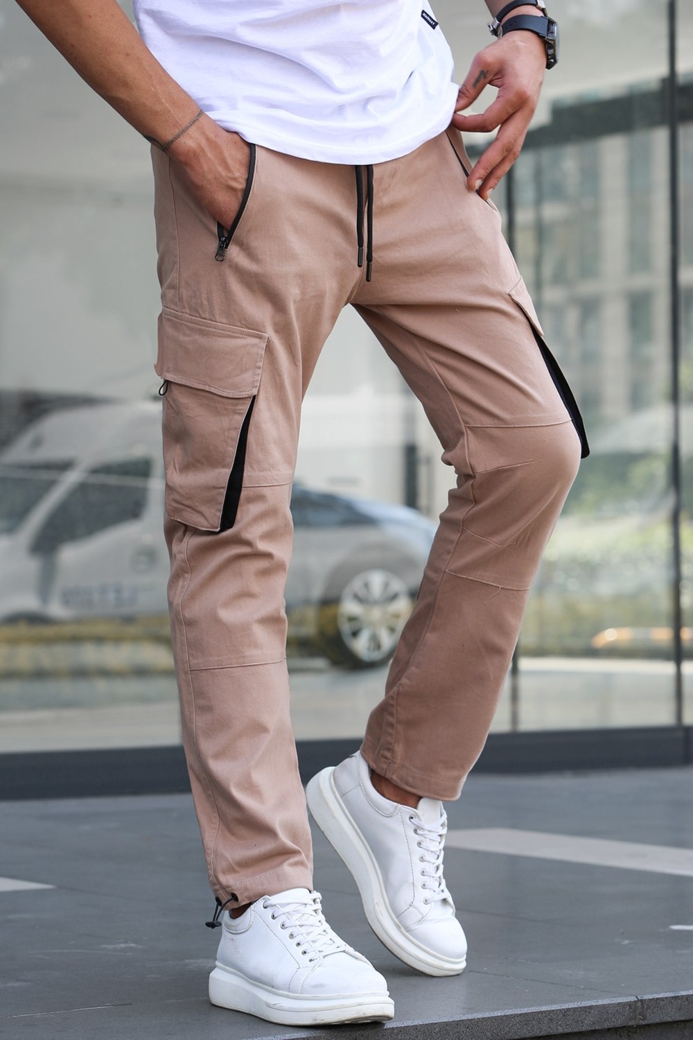 Madmext Açık Yeşil Kargo Cep Jogger Pantolon 5791