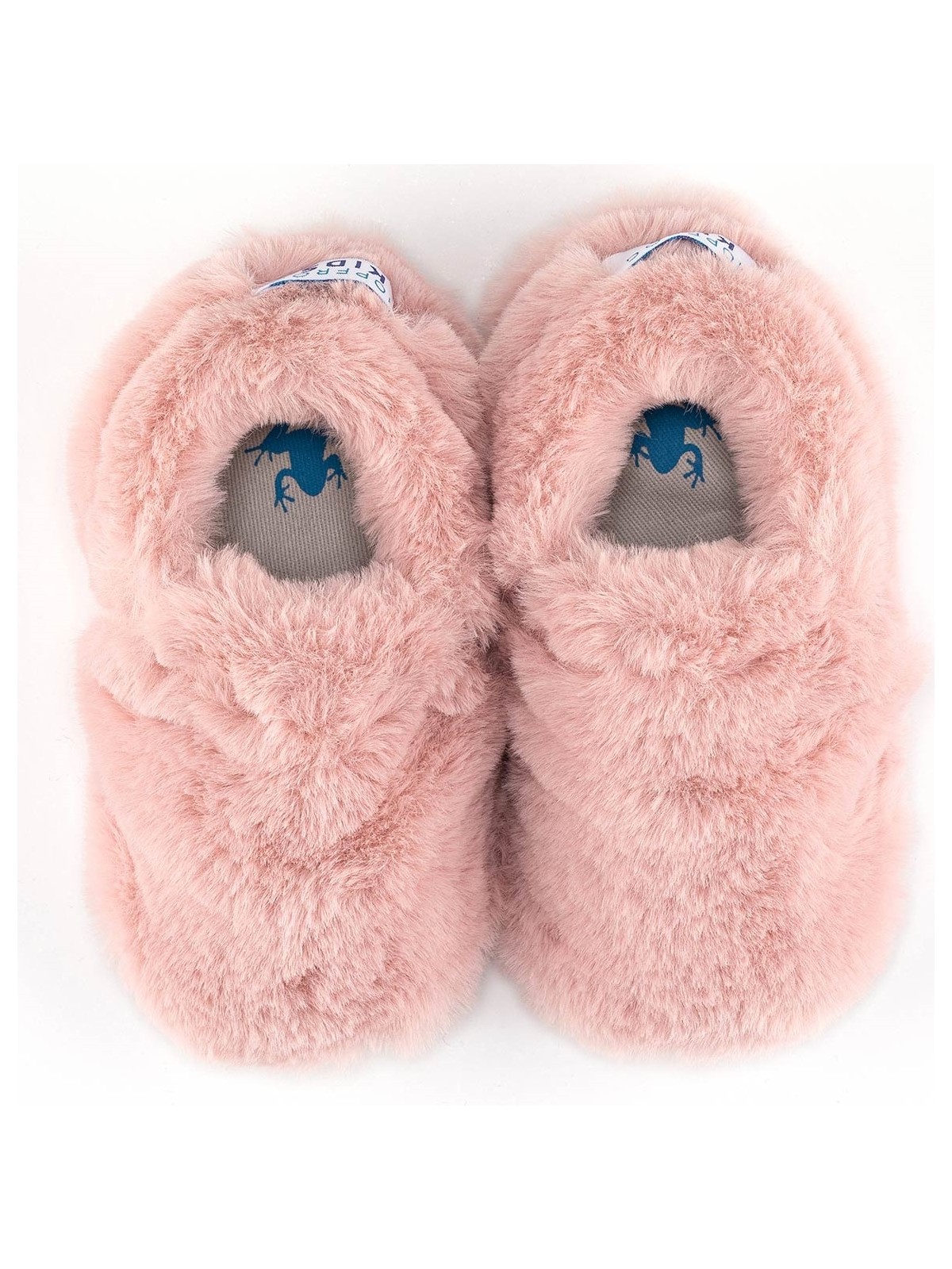 Hopfrög Furry Furry Pembe Kürk Barefoot Patik